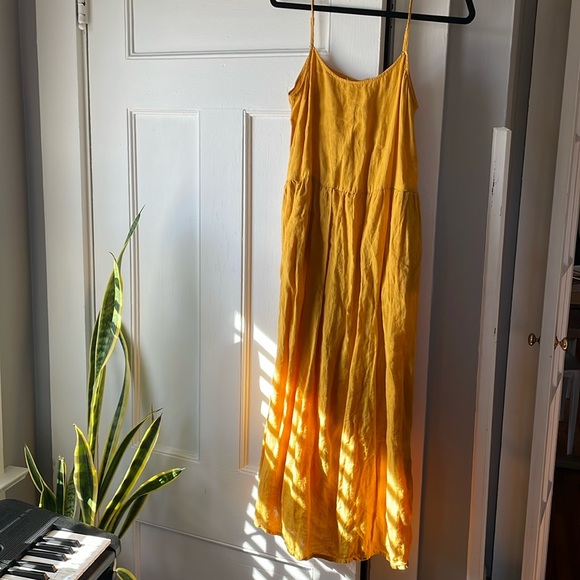 Hartford Sz 2 linen maxi dress - Picture 1 of 5